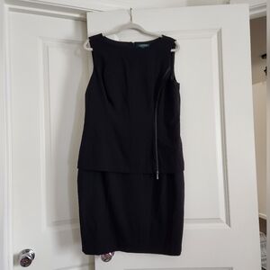 Ralph Lauren Black Sleeveless Sheath Dress for Cocktail